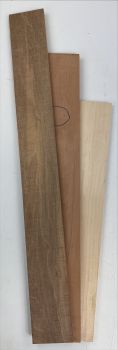 Set of 3 Fretboards European Hardwoods, B-Grade